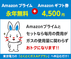 東京電力「TEPCO　電気・ガス」とくとくガスAPプラン